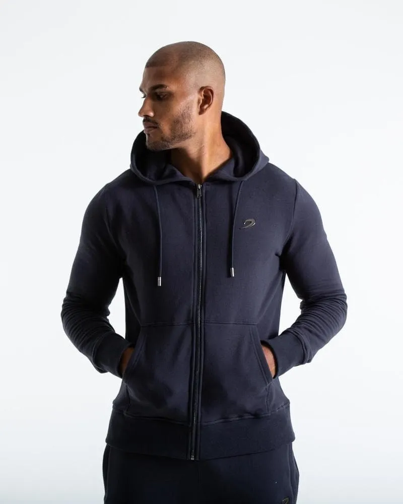 MARCIANO ZIP HOODIE - CHARCOAL