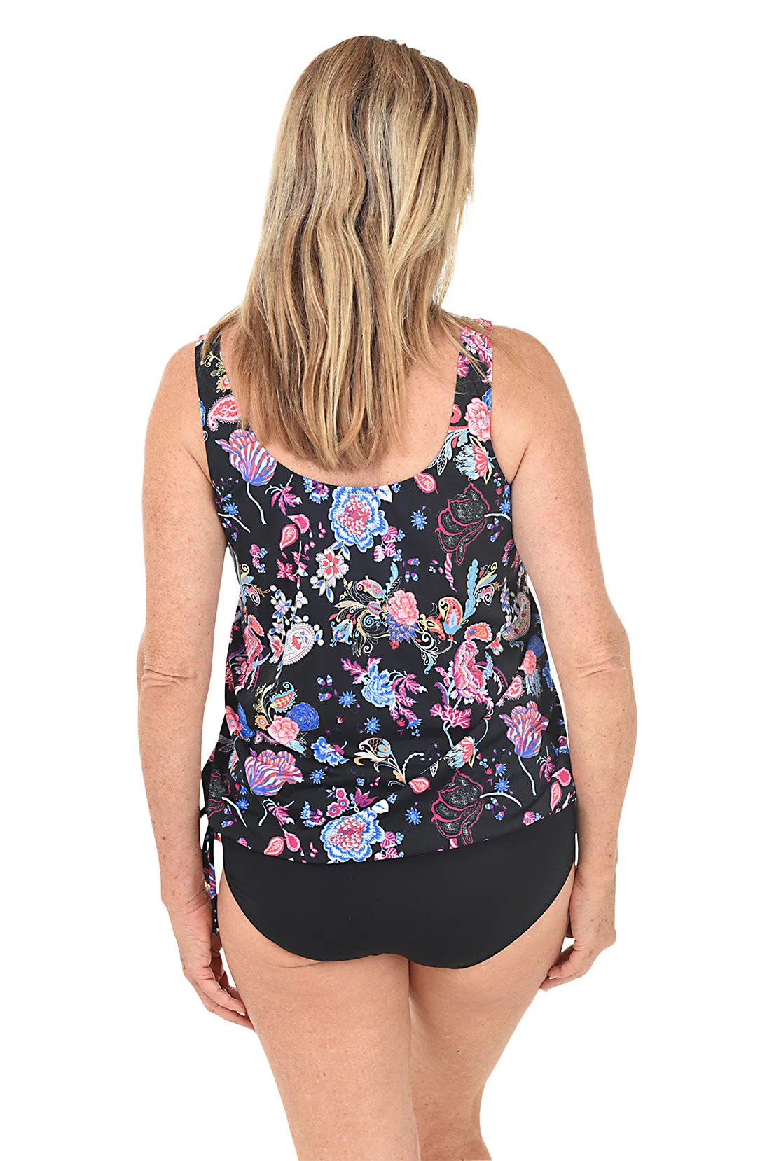 Mastectomy Magic Garden Blouson Tankini Top