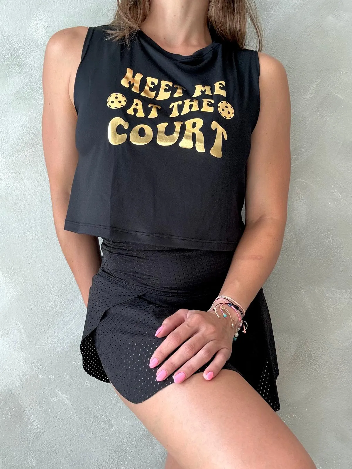 Meet Me At The Court Crop Top