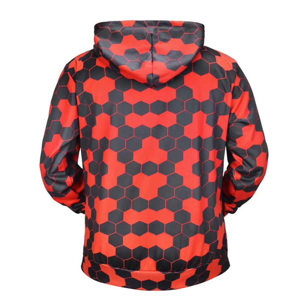 Men/women Creative Black Red Hive Hoodies