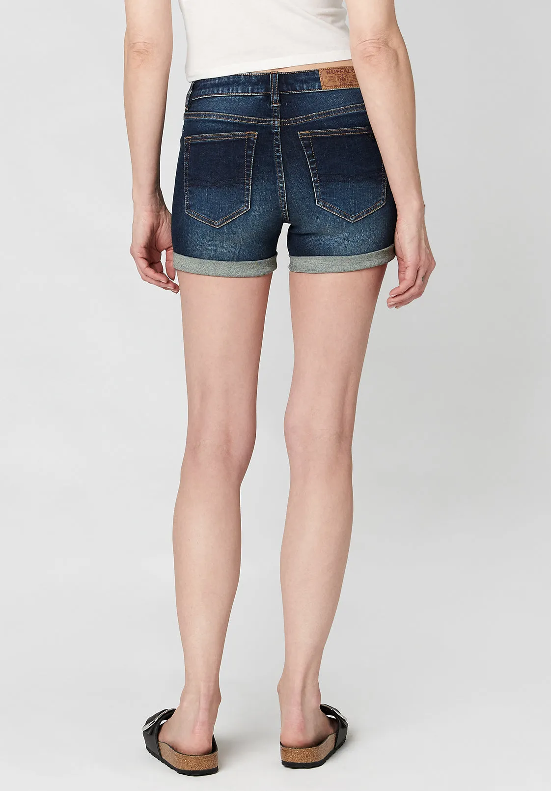 Mid Rise Carla Antique Sanded Shorts  - BL15782