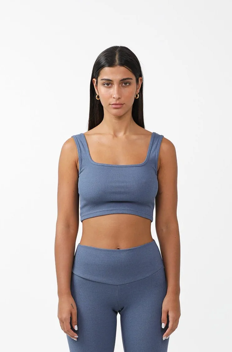 Organic Cotton & Bamboo Ribbed Strap Top