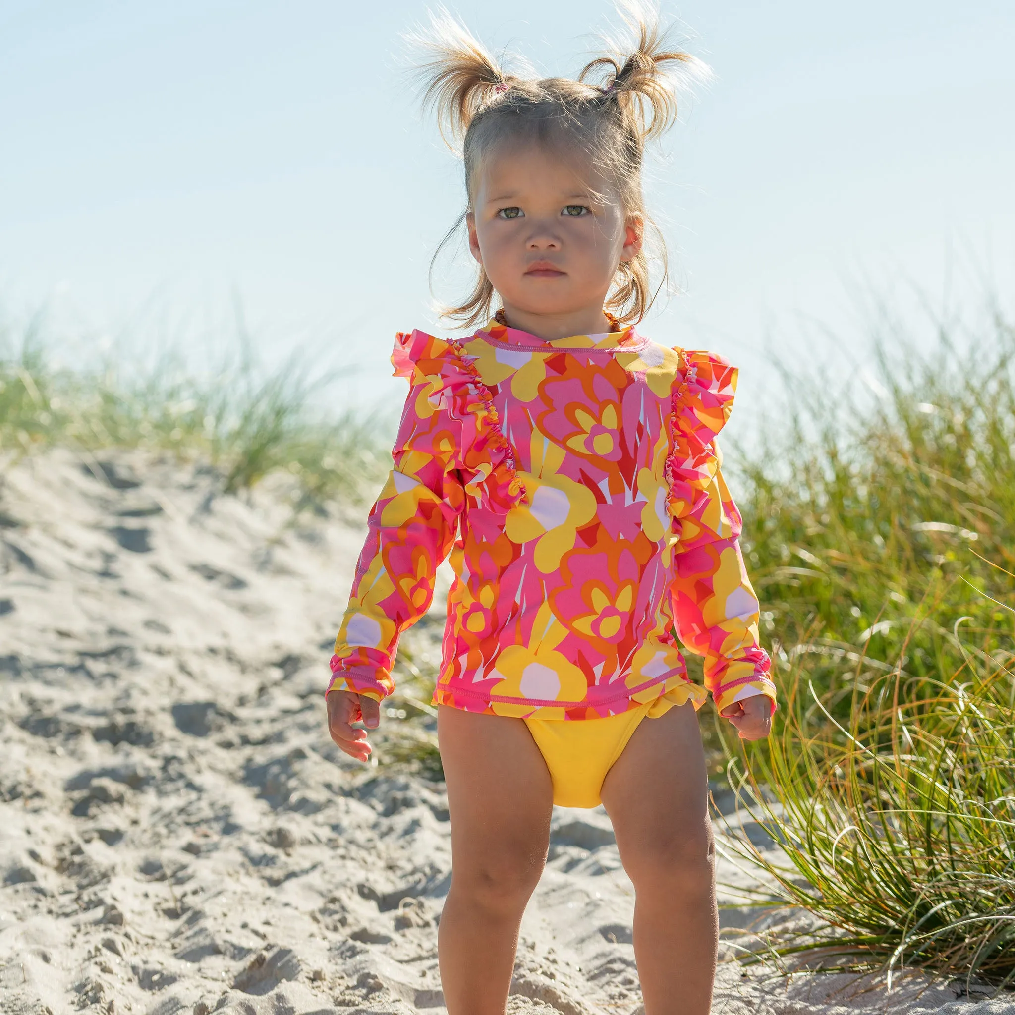 Pop of Sunshine LS Ruffle Set