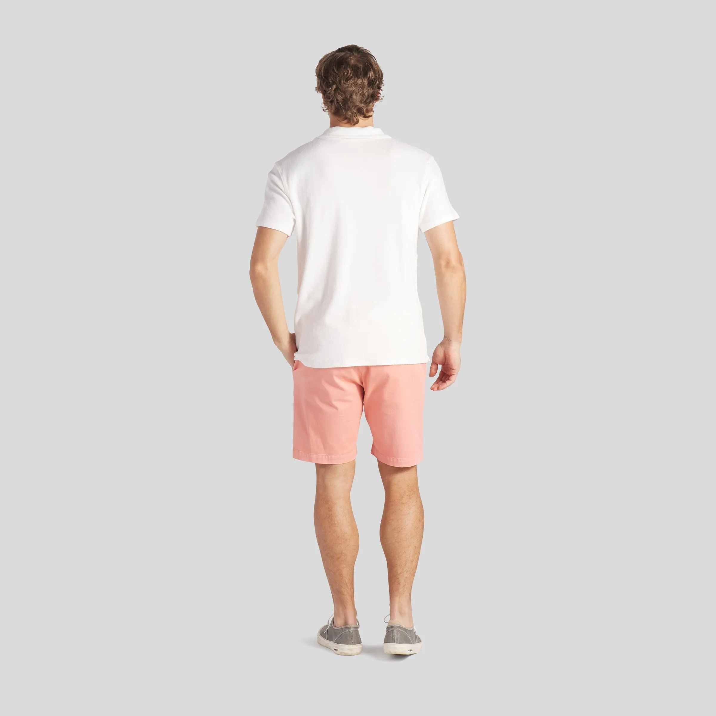 Precision Stretch Chino Shorts 8" - Coral Haze