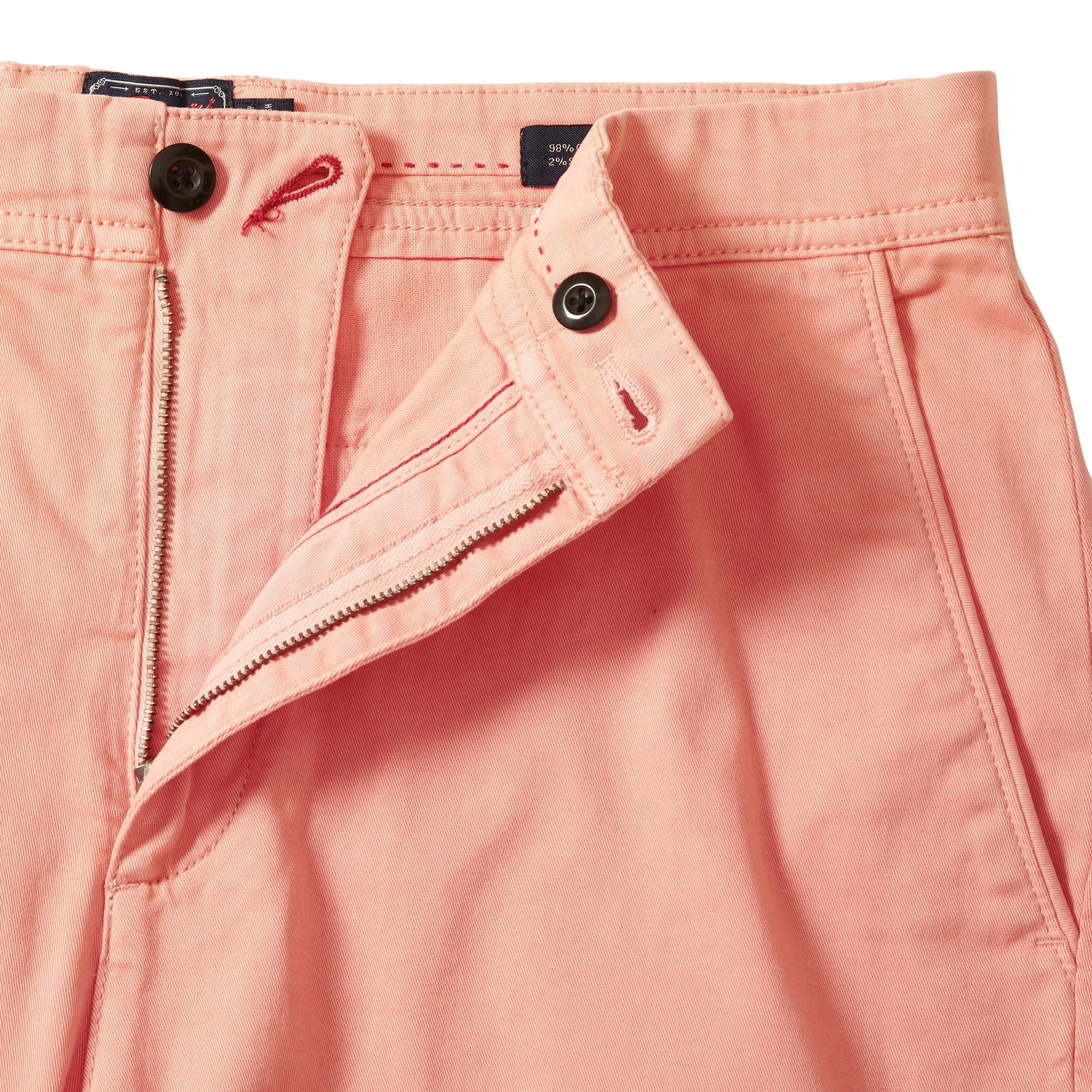 Precision Stretch Chino Shorts 8" - Coral Haze