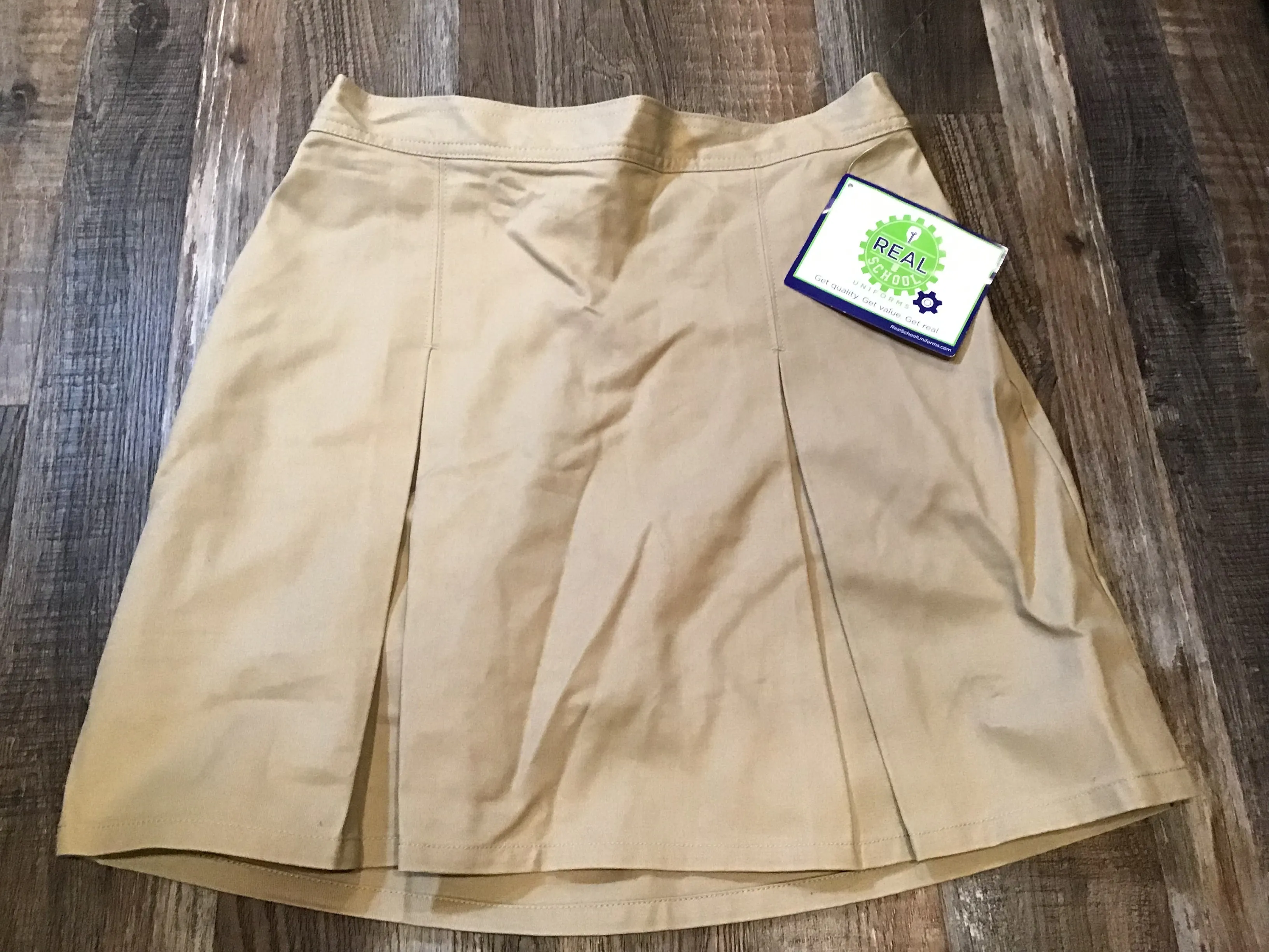 REAL SCHOOL Uniform Khaki Skirt Girls size 5/6