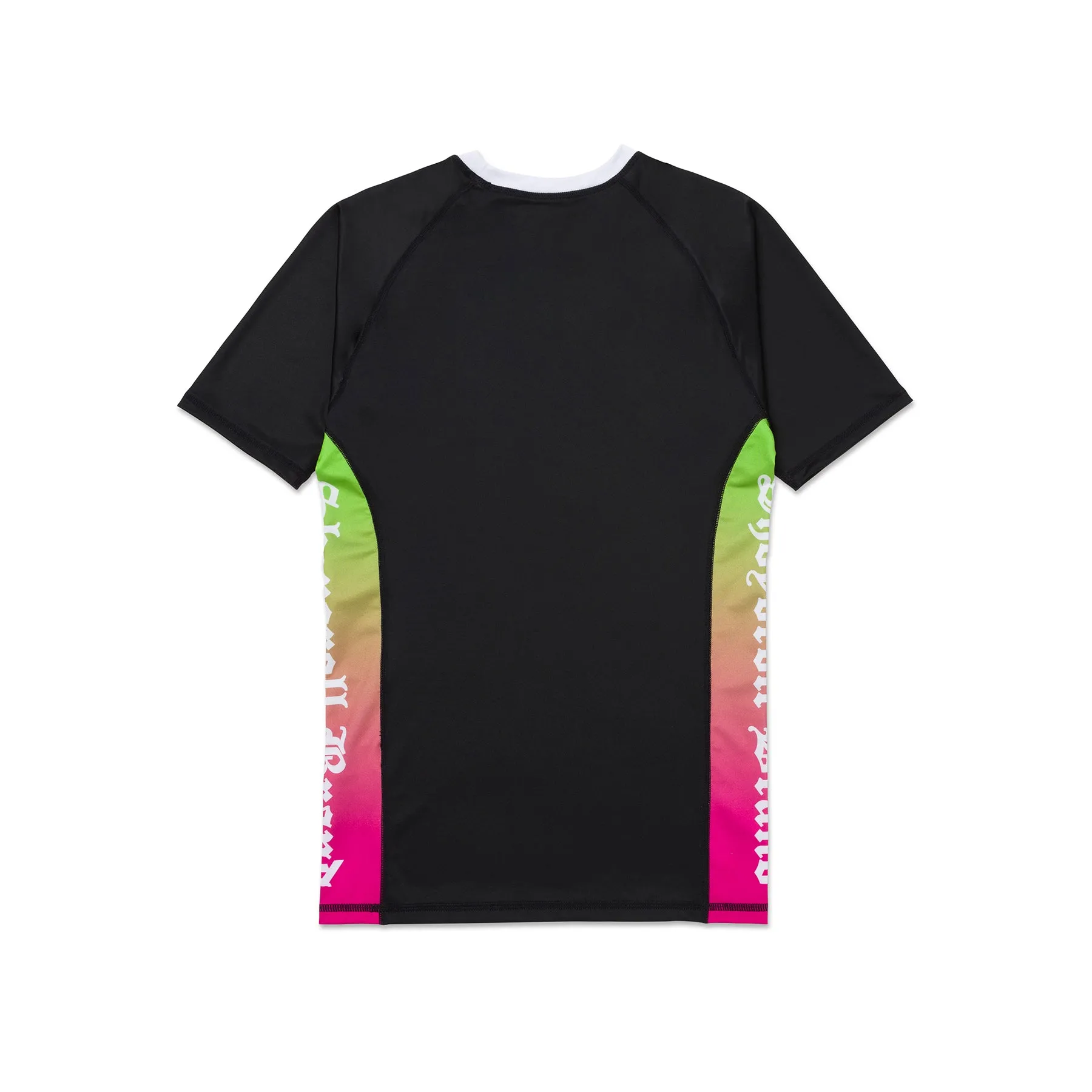 Retro Gradient Training Rash Guard SS (Green-Pink)(Ambassador)