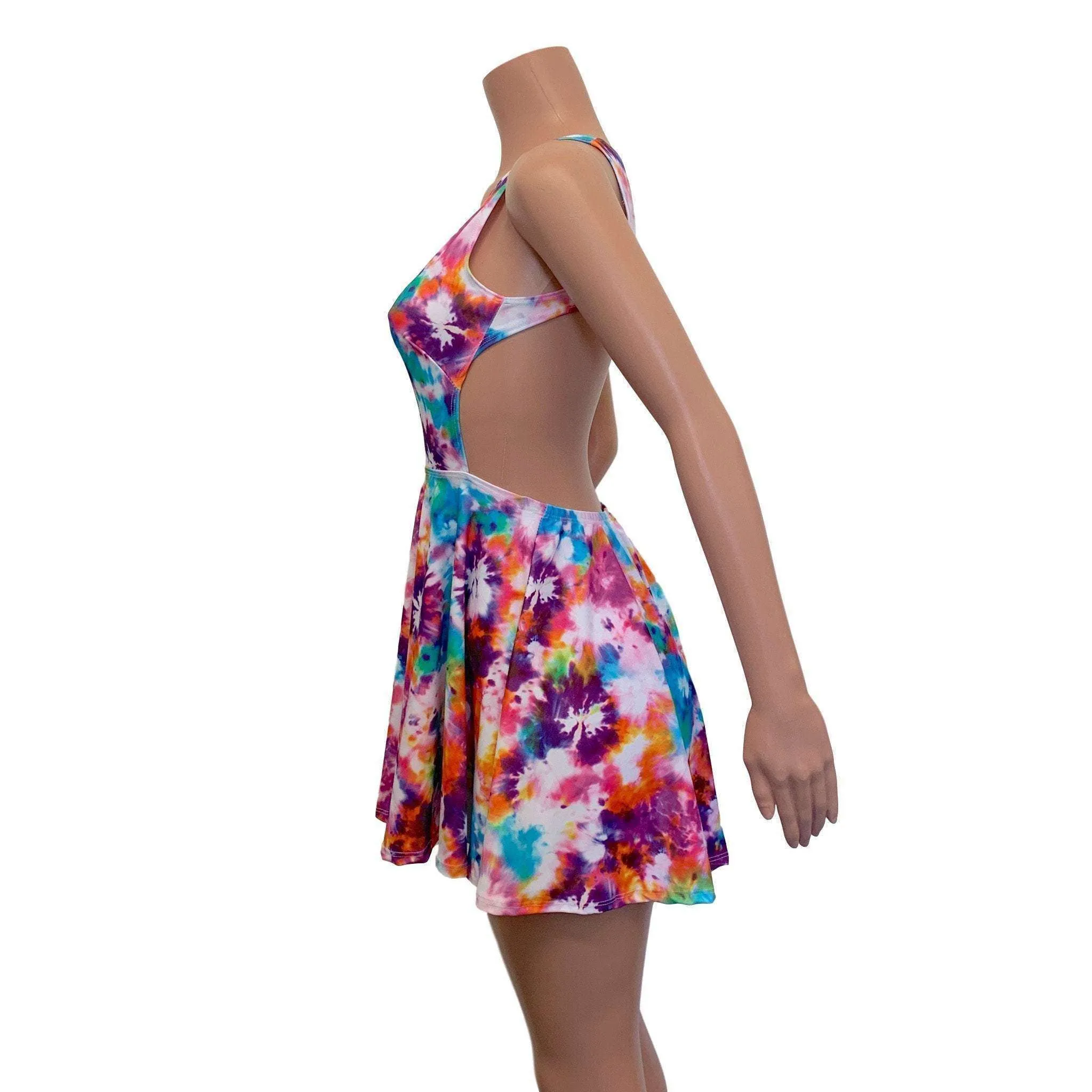 SALE - Cutout Skater Dress - Tie Dye Blitz - SMALL ONLY