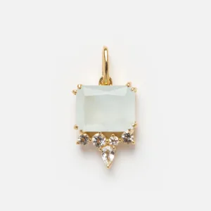 Solid Gold 2024 March Capsule Aquamarine Baguette Charm