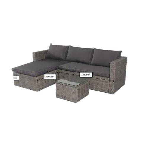 SPECIAL Marquee 3 Piece Bayfield Wicker Corner Sofa