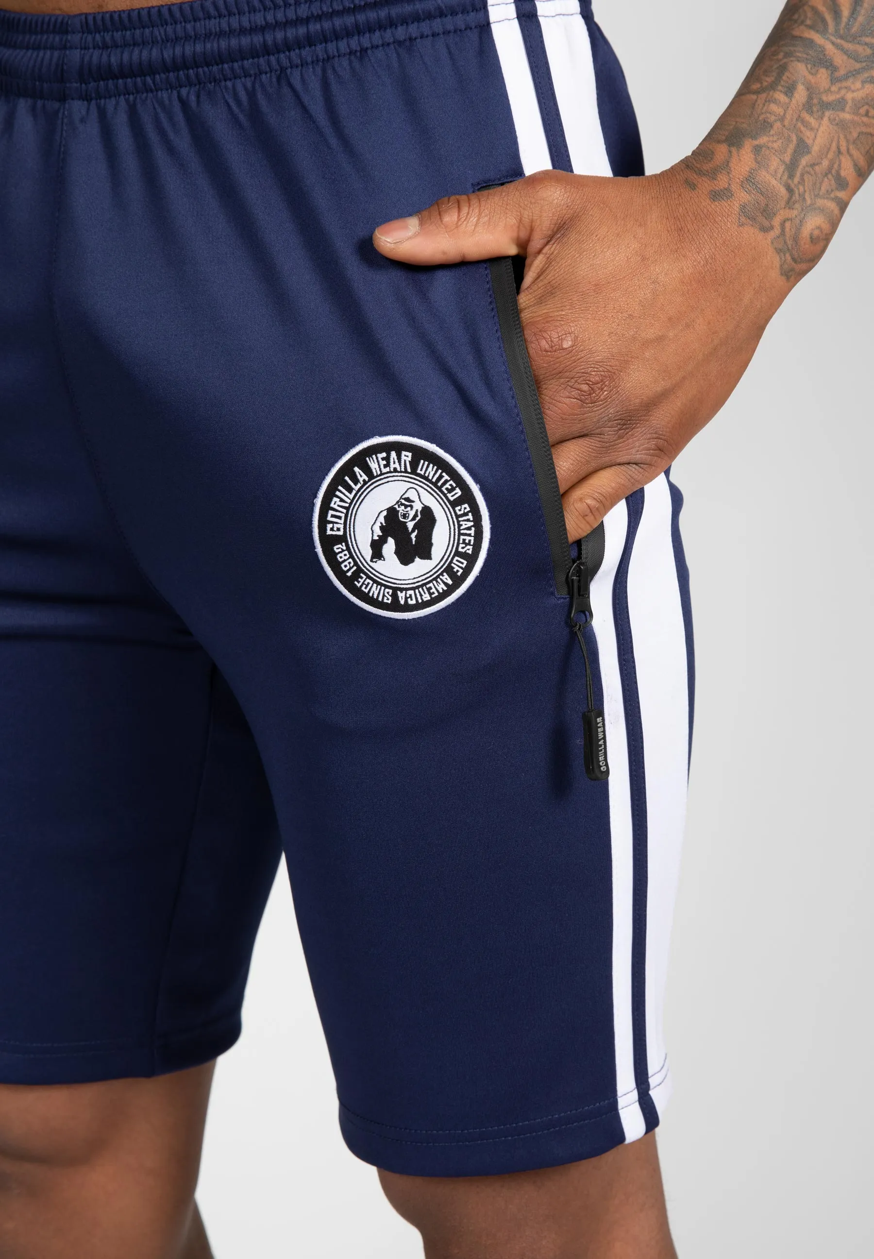 Stratford Track Shorts - Navy