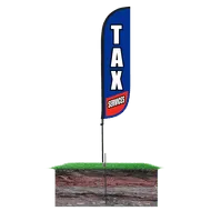 Tax Services Feather Flag - 5ft