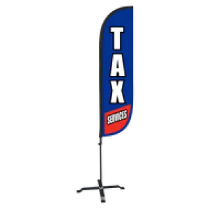 Tax Services Feather Flag - 5ft