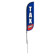 Tax Services Feather Flag - 5ft