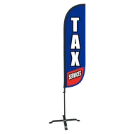 Tax Services Feather Flag - 5ft