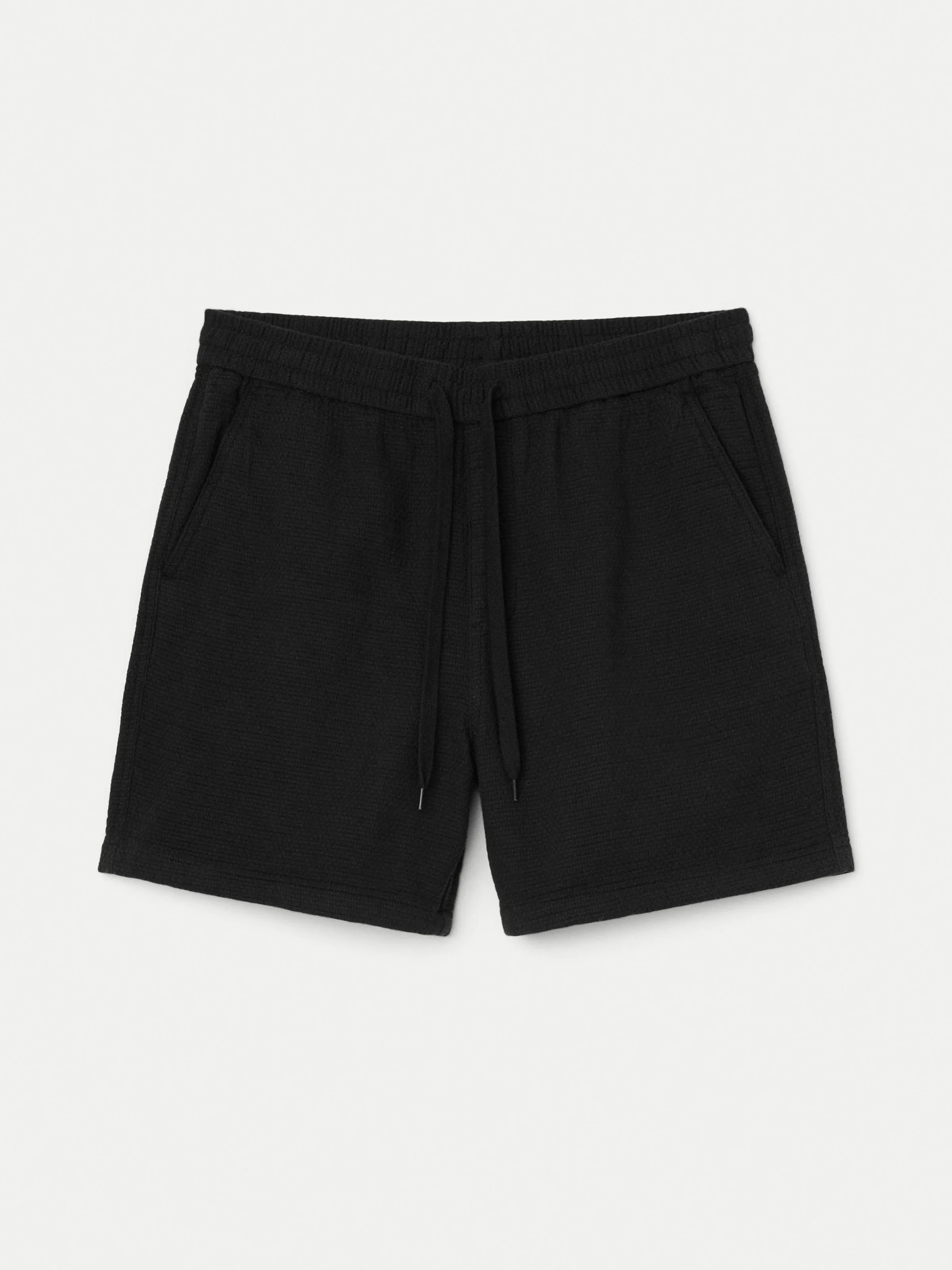 The Drawstring Short in Washed Black