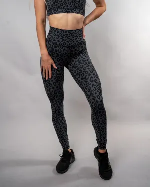 Trilogy Scrunch Leggings - Obsidian Leopard