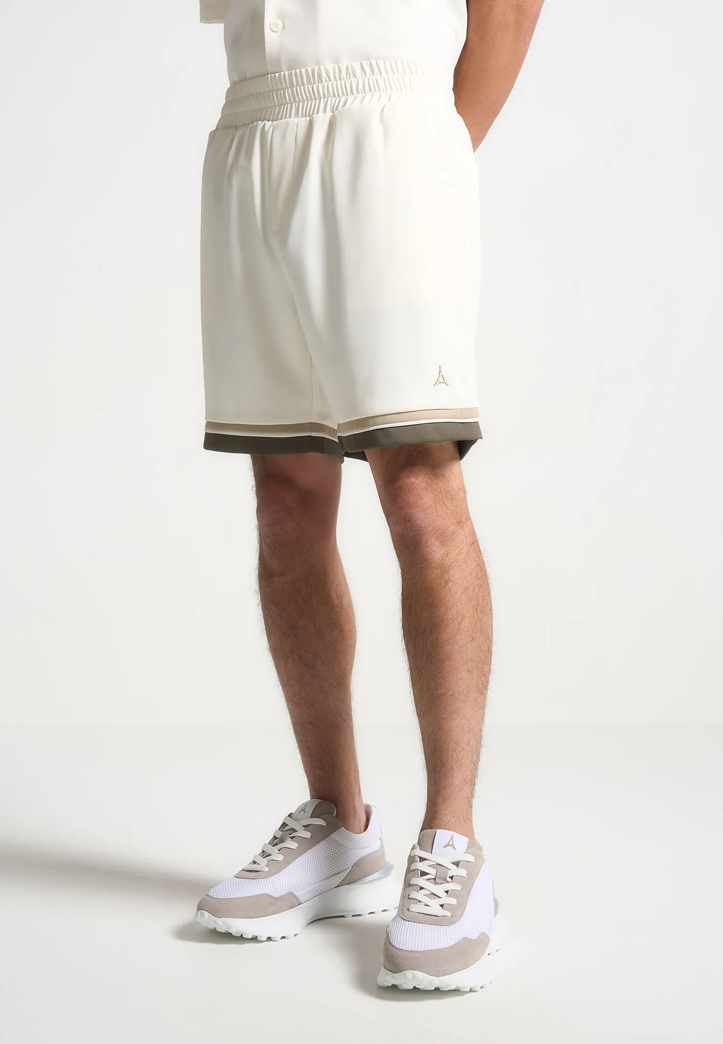 Varsity Shorts - Cream