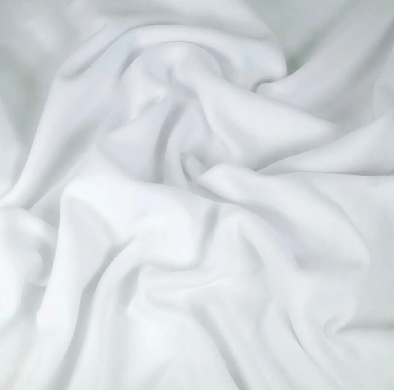 White Sweatshirt Fleece Fabric 70" Wide - Cotton Polyester Blend | FabricLA