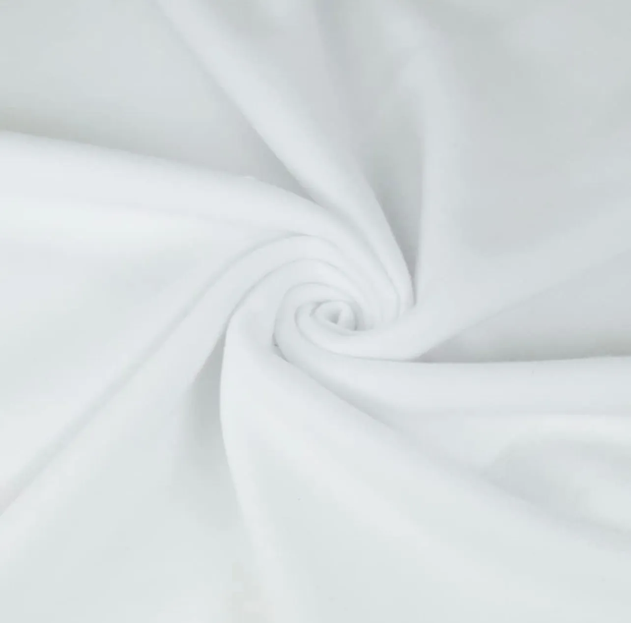 White Sweatshirt Fleece Fabric 70" Wide - Cotton Polyester Blend | FabricLA