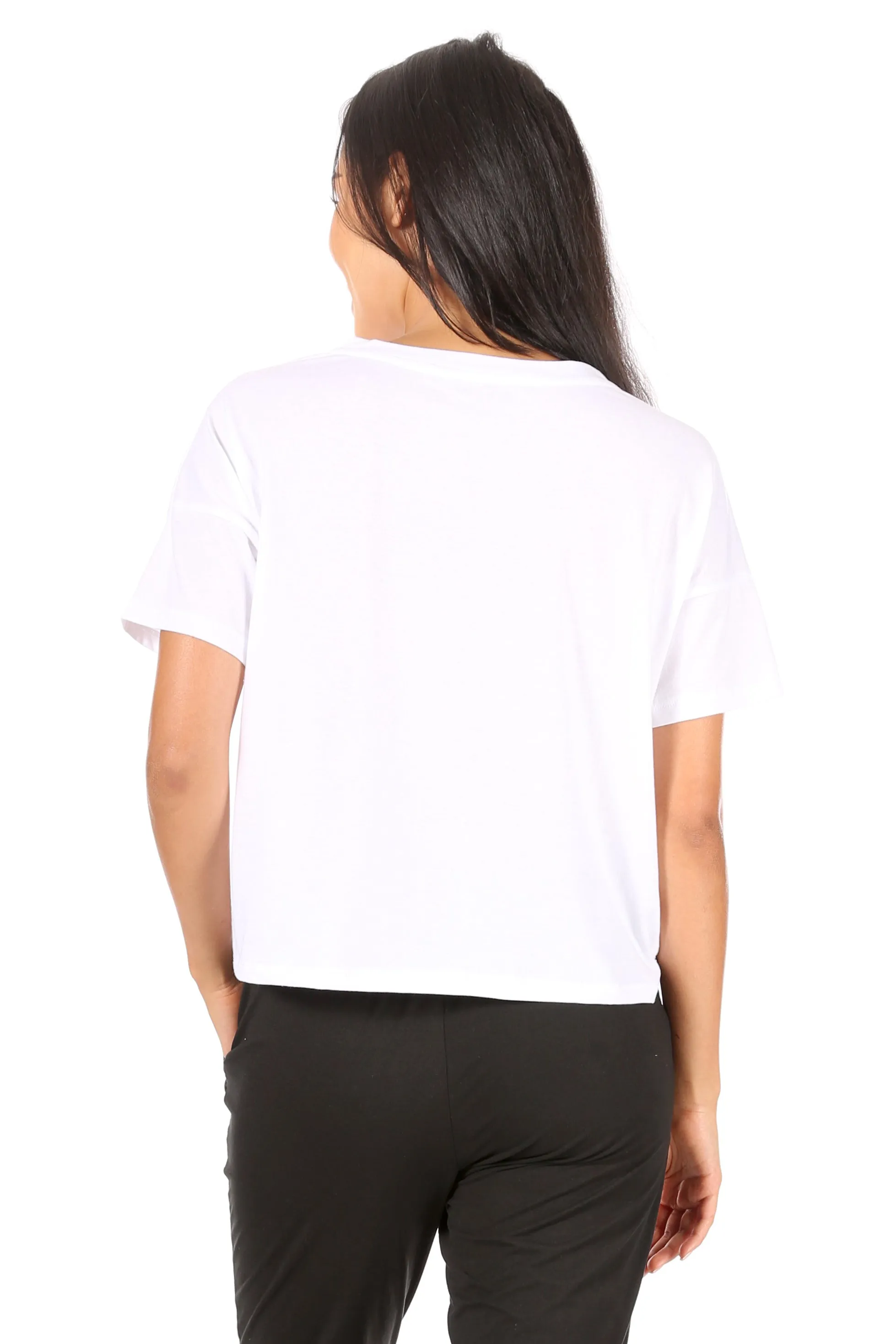 Women's "#1 MOM" Short Sleeve Boxy T-Shirt with Pocket